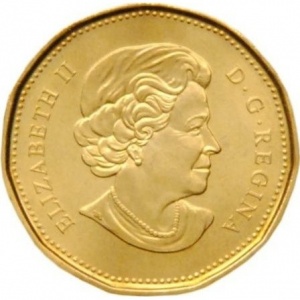 Аверс монеты Канада, 1 доллар, 2010, 100 лет футбольной команде Саскачеван Рафрайдерс