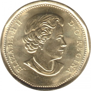Аверс монеты Канада, 1 доллар, 2015, Свадьба