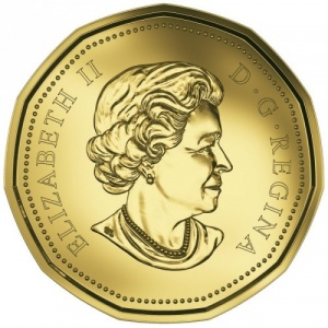 Аверс монеты Канада, 1 доллар, 2016, О, Канада!
