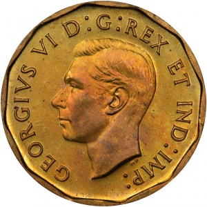 Аверс монеты Канада, 5 центов, 1942