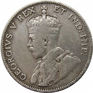 Аверс монеты Канада, 25 центов, 1911