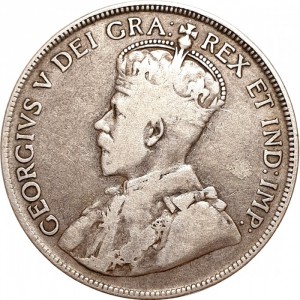 Аверс монеты Канада, 50 центов, 1920-1936
