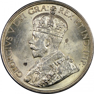 Аверс монеты Канада, 1 доллар, 1936