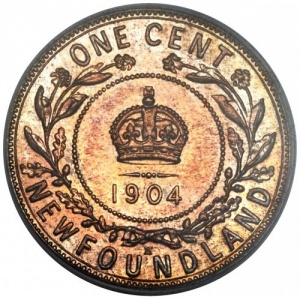 Реверс монеты Канада, 1 цент, 1904-1909