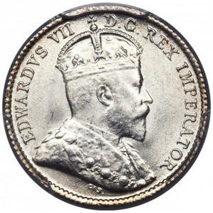 Аверс монеты Канада, 5 центов, 1903-1908