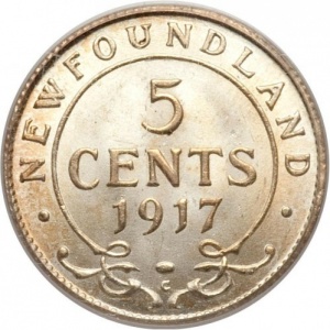 Реверс монеты Канада, 5 центов, 1912-1929