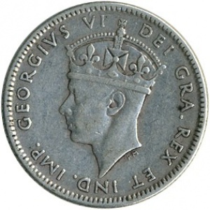 Аверс монеты Канада, 10 центов, 1938-1944
