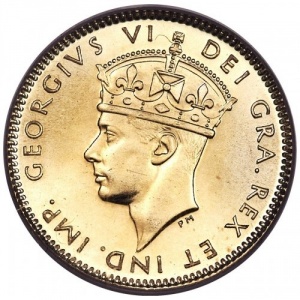 Аверс монеты Канада, 10 центов, 1945-1947
