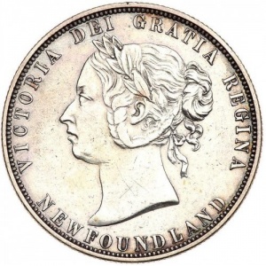 Аверс монеты Канада, 50 центов, 1870-1900