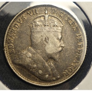 Аверс монеты Канада, 5 центов, 1902