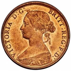 Аверс монеты Канада, 1 цент, 1861-1864