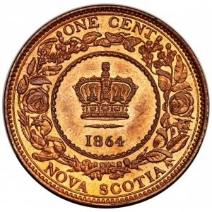 Реверс монеты Канада, 1 цент, 1861-1864
