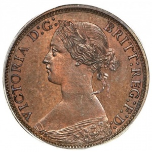 Аверс монеты Канада, ½ цента, 1861