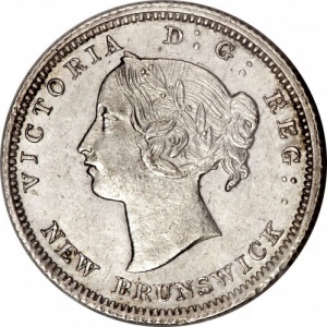 Аверс монеты Канада, 5 центов, 1862-1864