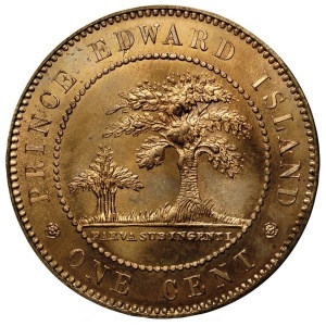 Реверс монеты Канада, 1 цент, 1871