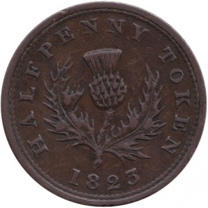 Реверс монеты Канада, ½ пенни, 1823-1832