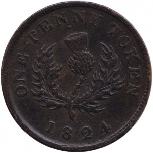 Реверс монеты Канада, 1 пенни, 1824-1832