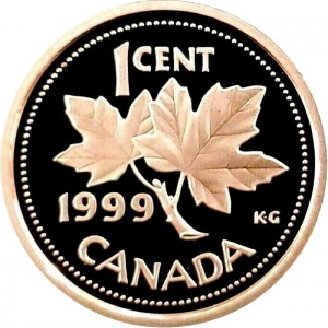 Реверс монеты Канада, 1 цент, 1997-2003