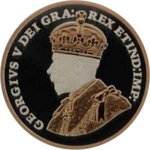 Аверс монеты Канада, 1 цент, 2017, Наследие Пенни - Георг V, два кленовых листа 1920 года