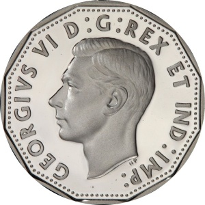 Аверс монеты Канада, 5 центов, 2005, 60 лет победе