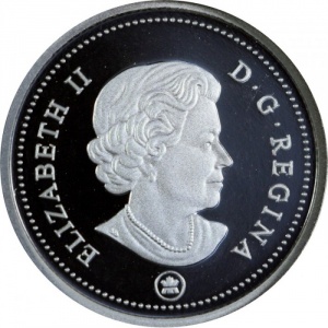 Аверс монеты Канада, 10 центов, 2012-2022
