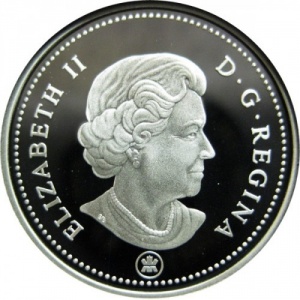 Аверс монеты Канада, 25 центов, 2004-2011