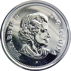 Аверс монеты Канада, 25 центов, 2004, Санта