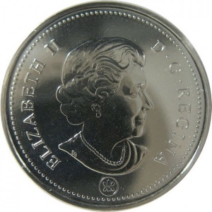 Аверс монеты Канада, 25 центов, 2007, Свадебный букет