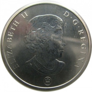 Аверс монеты Канада, 25 центов, 2007, Птицы Канады - Канадский поползень