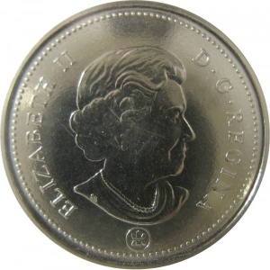 Аверс монеты Канада, 25 центов, 2007, Клубы НХЛ - Эдмонтон Ойлерз