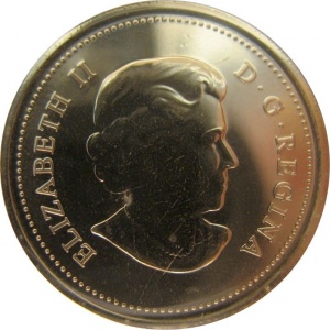 Аверс монеты Канада, 25 центов, 2010, Санта Клаус