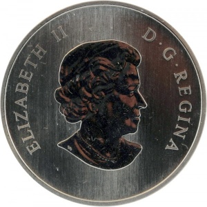 Аверс монеты Канада, 25 центов, 2010, Птицы Канады - Американский чиж