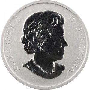 Аверс монеты Канада, 25 центов, 2011, Птицы Канады - Чернохвостая синица