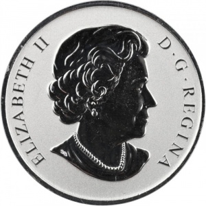 Аверс монеты Канада, 25 центов, 2013, Утки Канады - Кряква