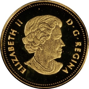 Аверс монеты Канада, 25 центов, 2013, Колибри