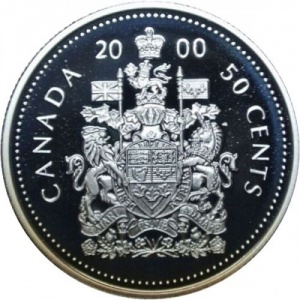 Реверс монеты Канада, 50 центов, 1997-2003