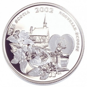 Реверс монеты Канада, 50 центов, 2002, Фестивали Канады - Фестиваль яблоневого цветения в долине Аннаполиса (Новая Шо…