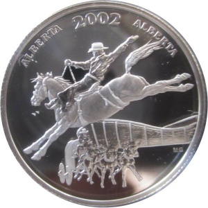 Реверс монеты Канада, 50 центов, 2002, Фестивали Канады - Калгари Стэмпид (Альберта)