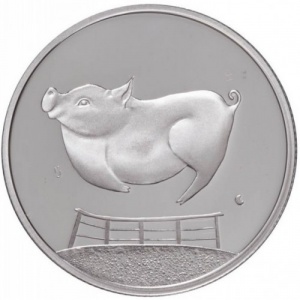Реверс монеты Канада, 50 центов, 2002, Фольклор и легенды - Старомодная Свинья