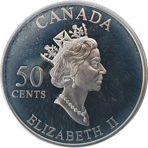 Аверс монеты Канада, 50 центов, 2003, Цветы - Golden Daffodil