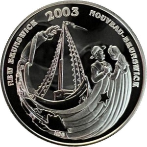 Реверс монеты Канада, 50 центов, 2003, Фестивали Канады - Акадийский фестиваль Караке, Нью-Брансуик