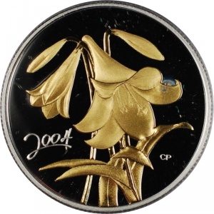 Реверс монеты Канада, 50 центов, 2004, Пасхальная лилия