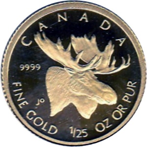 Реверс монеты Канада, 50 центов, 2004, Лось