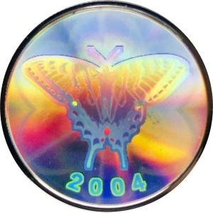 Реверс монеты Канада, 50 центов, 2004, Бабочки - Tiger Swallowtail