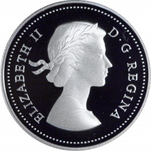 Аверс монеты Канада, 50 центов, 2004, Портреты королевы /1-й портрет/