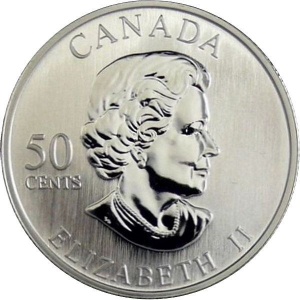 Аверс монеты Канада, 50 центов, 2005, Легенды хоккея - Дэйв Кеон