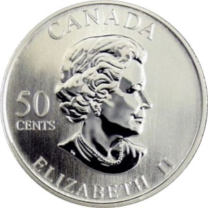 Аверс монеты Канада, 50 центов, 2005, Легенды хоккея - Джонни Бауэр