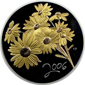 Реверс монеты Канада, 50 центов, 2006, Хризантема Golden Daisy