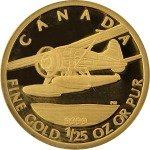 Реверс монеты Канада, 50 центов, 2008, De Havilland Canada DHC-2 Beaver