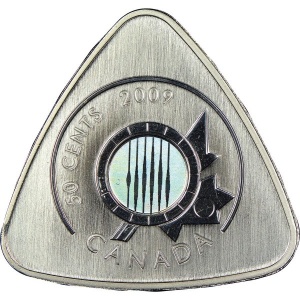 Реверс монеты Канада, 50 центов, 2009, Шестиструнная национальная гитара